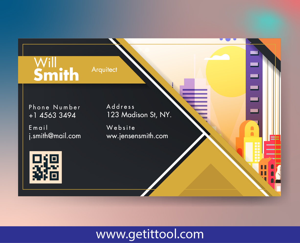 Multi Color Business Card Design