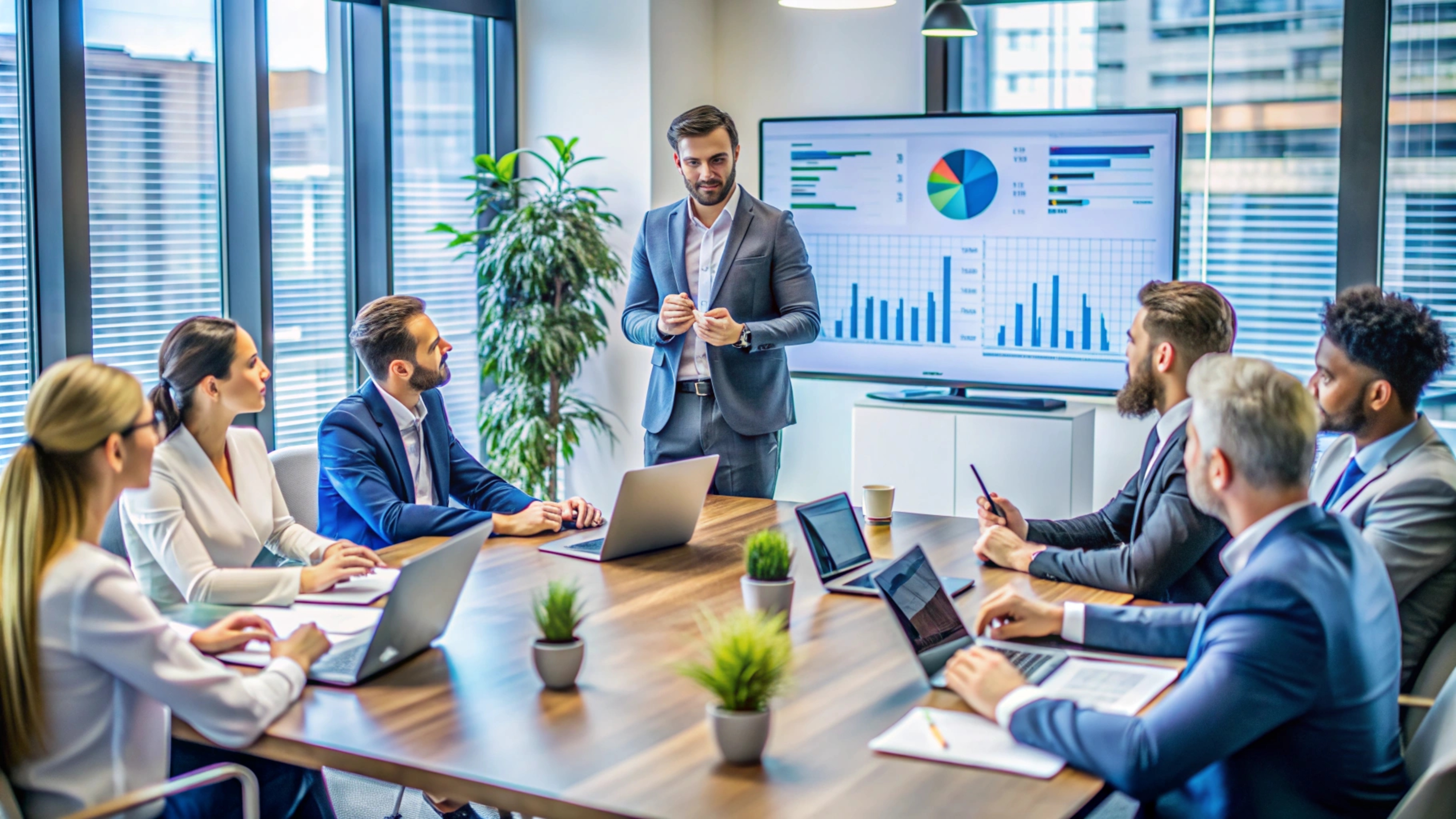 Business people meeting conference room