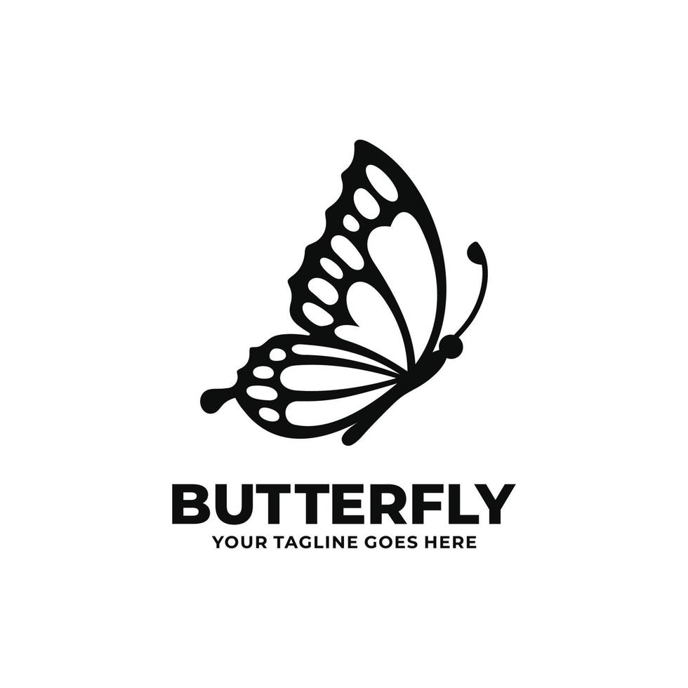 butterfly logo design illustration vector 