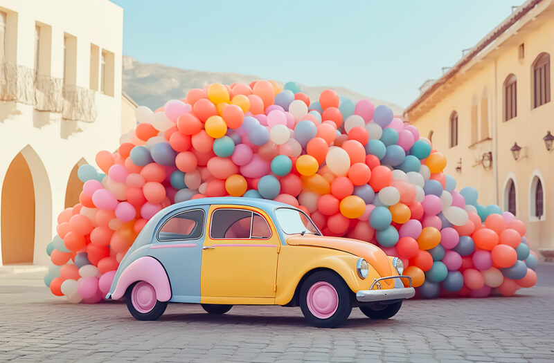 gratisography car balloons free stock photo 800x525