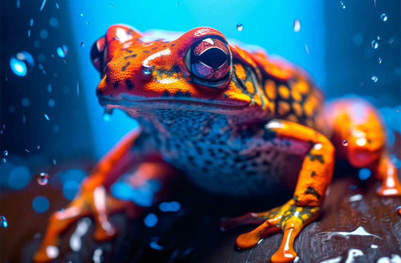 gratisography neon frog free stock photo 800x525