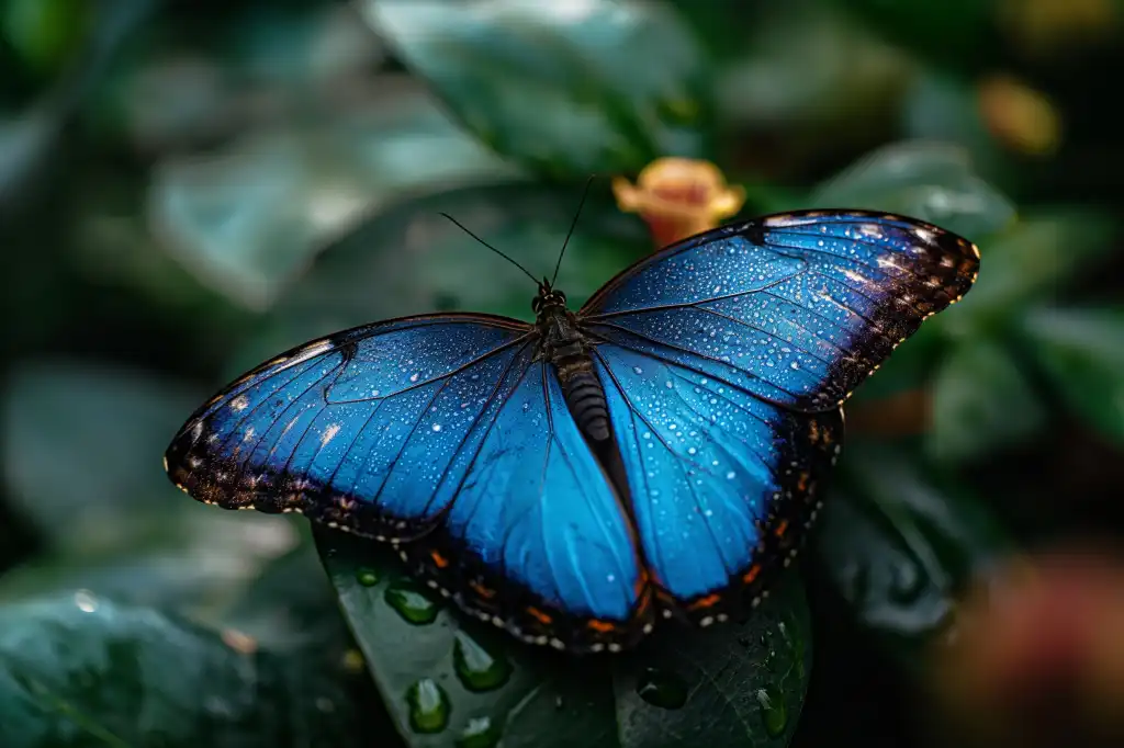 blue butterfly free image