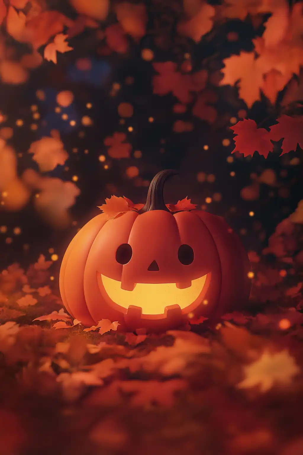 cute smiling halloween jack o lantern free image