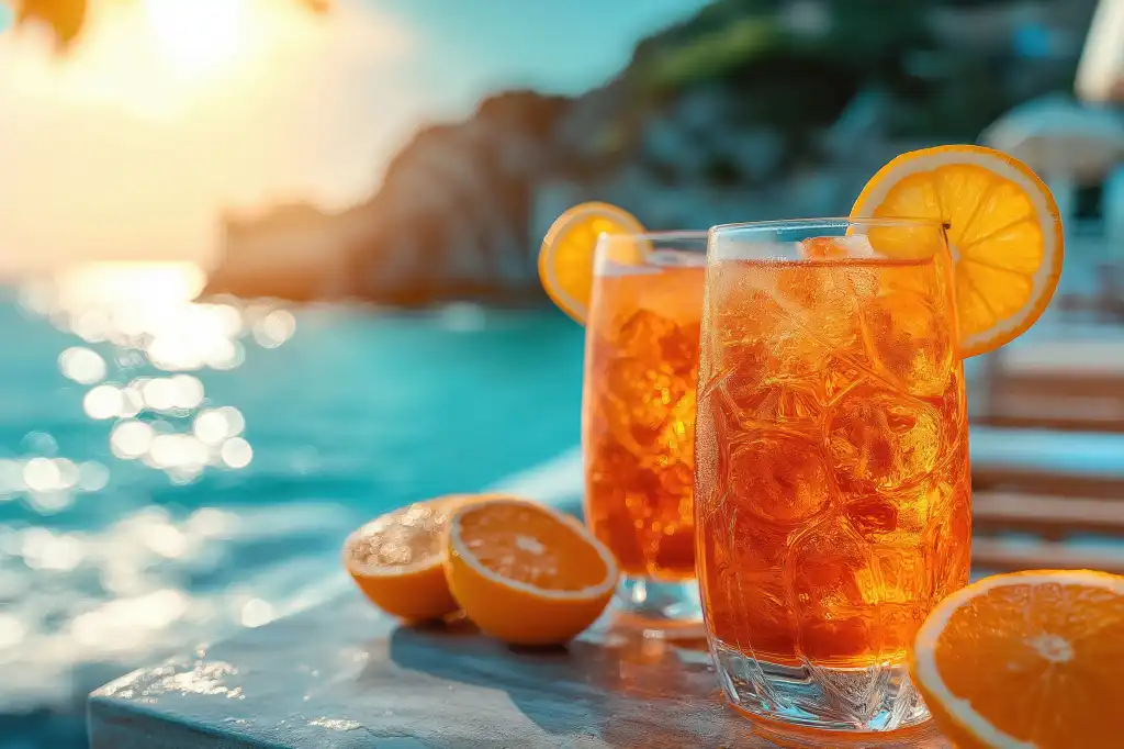 fresh orange aperol drink free image