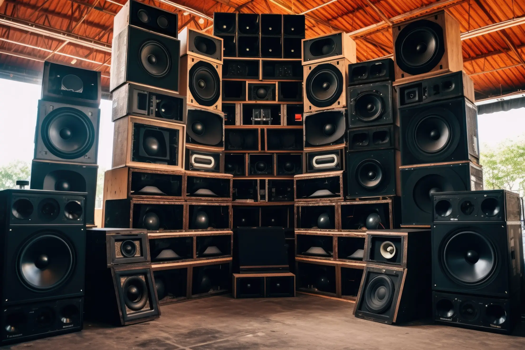 audio sound system speakers free photo