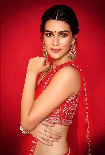 HD wallpaper kriti sanon actress beautiful bollywood indian beauty saree thumbnail