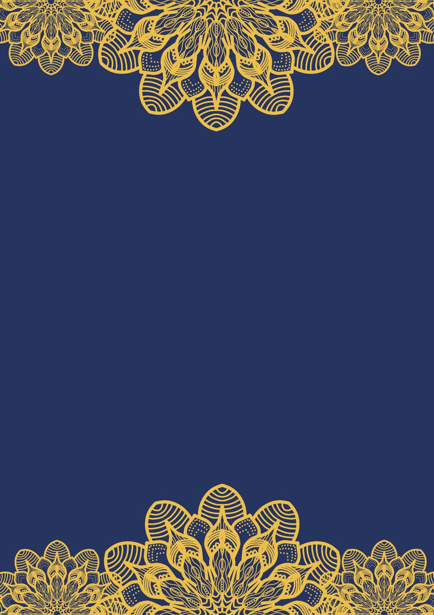 Golden Art with Dark Blue Background (1)