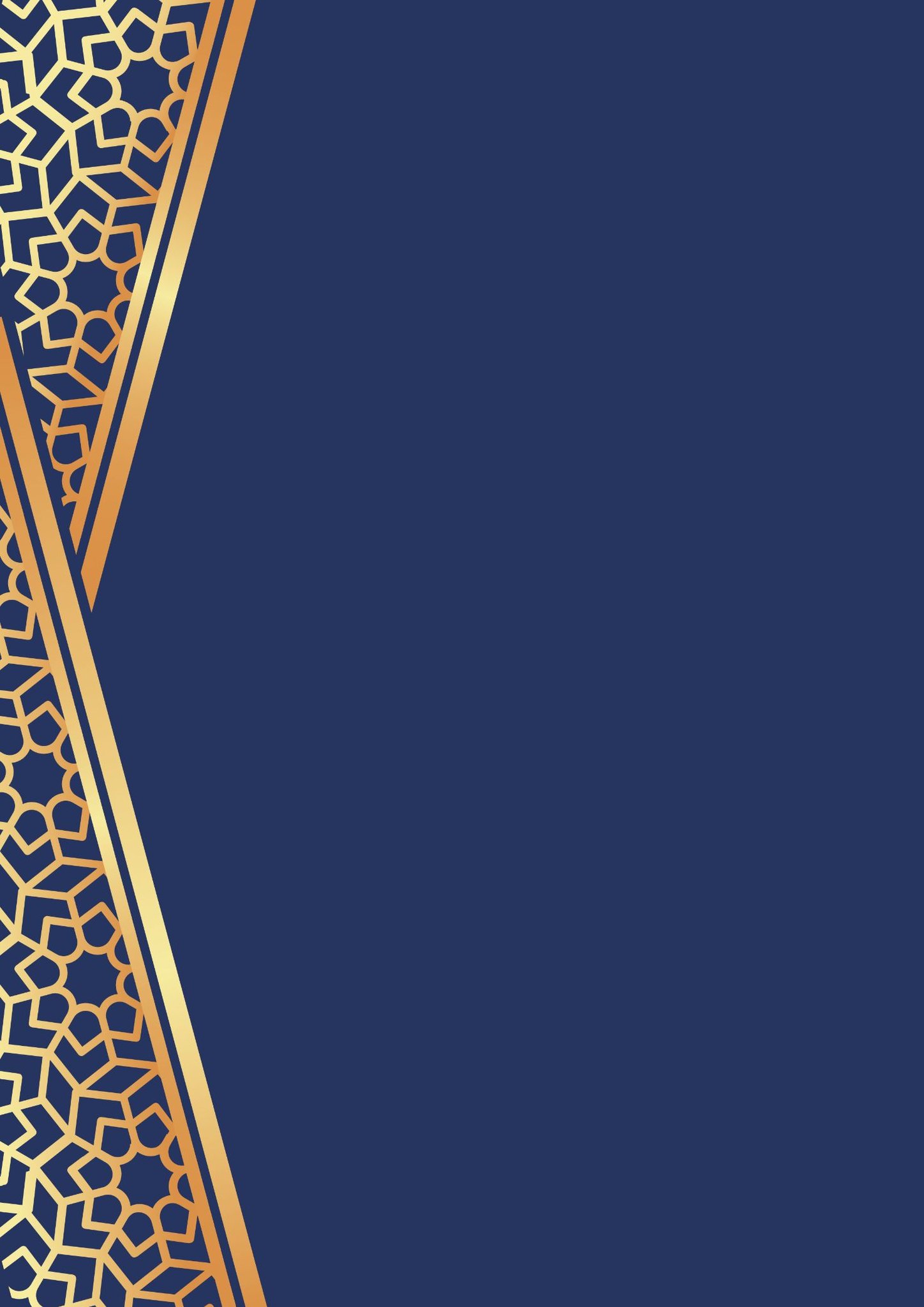 Golden Art with Dark Blue Background (2)