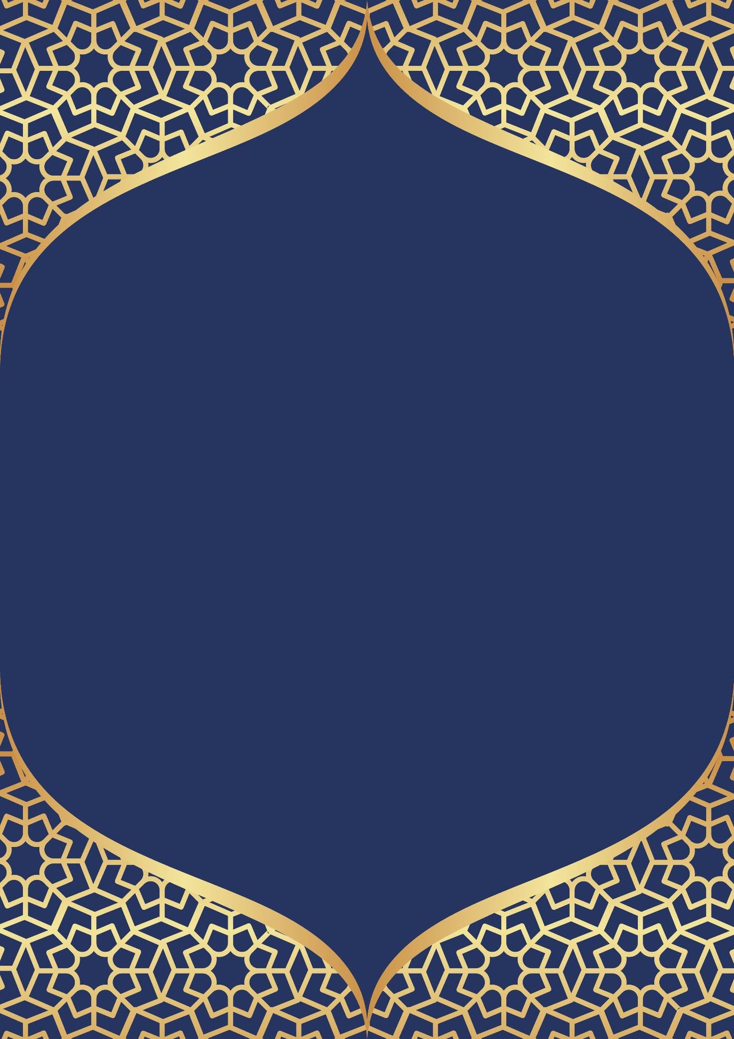 Golden Art with Dark Blue Background (3)