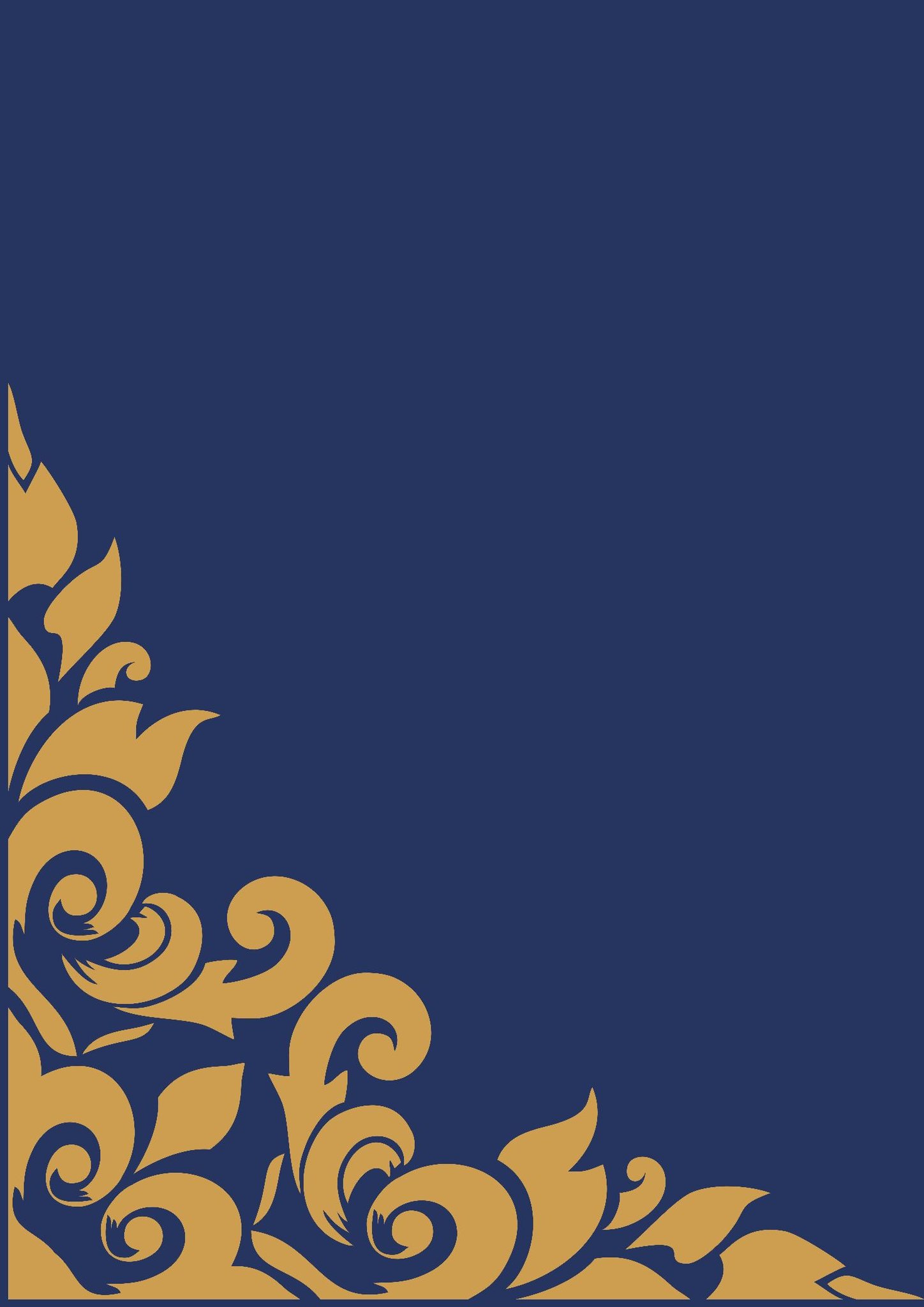 Golden Art with Dark Blue Background (6)