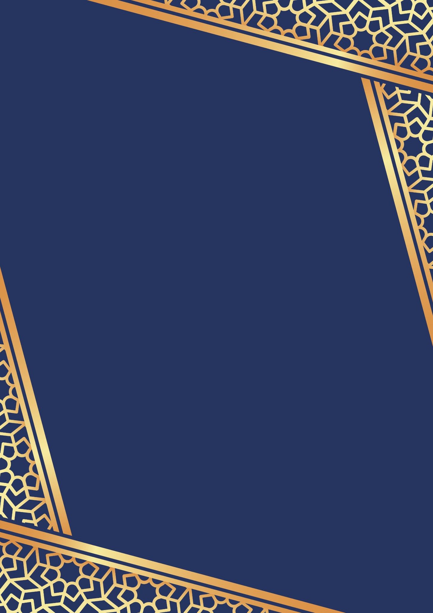 Golden Art with Dark Blue Background (18)