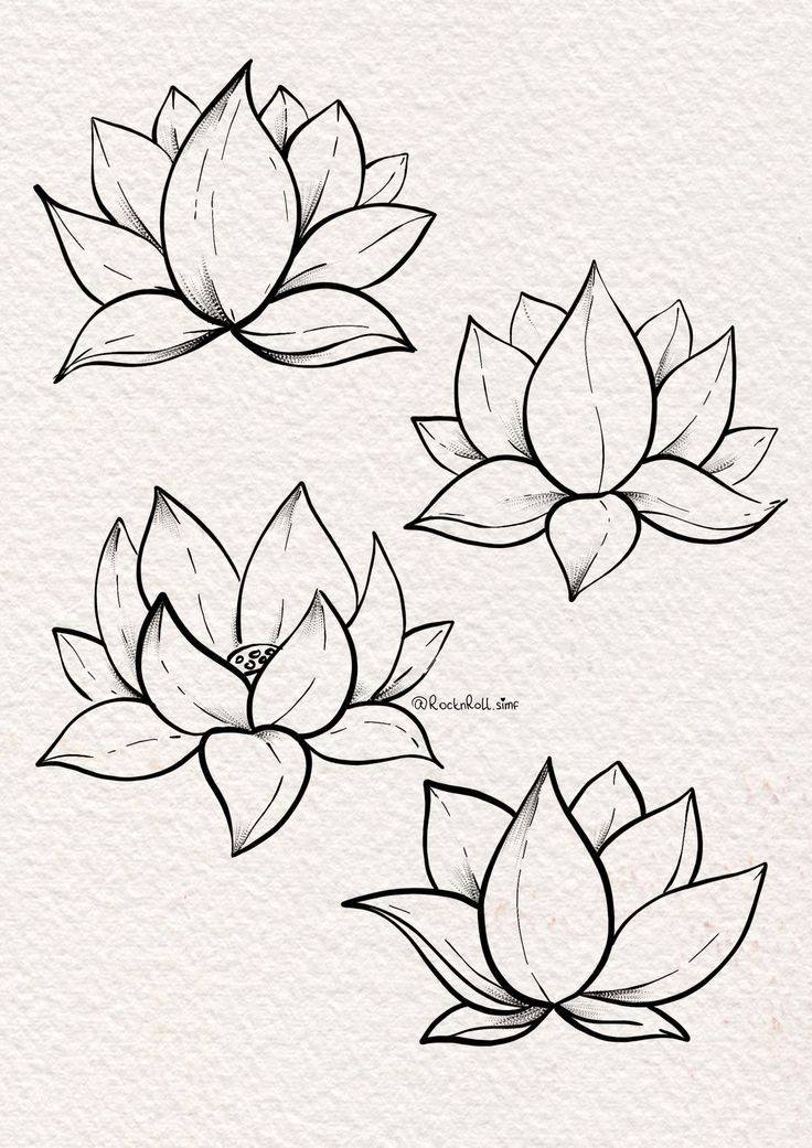 Hand Scrach Flower Drawign Picture (15)