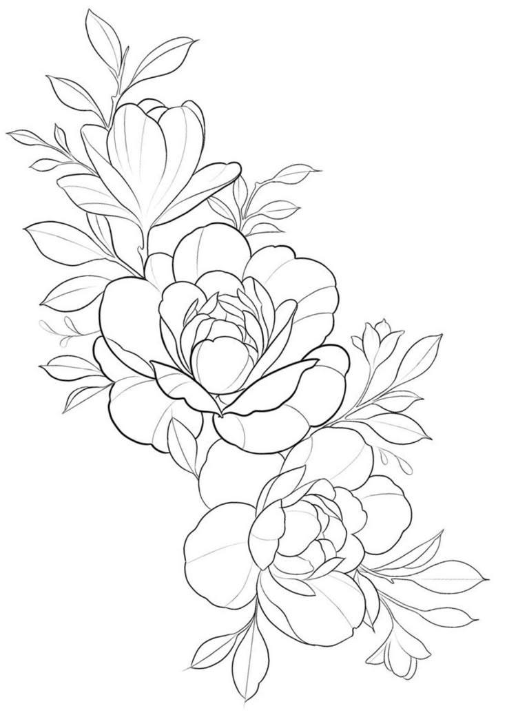 Hand Scrach Flower Drawign Picture (23)