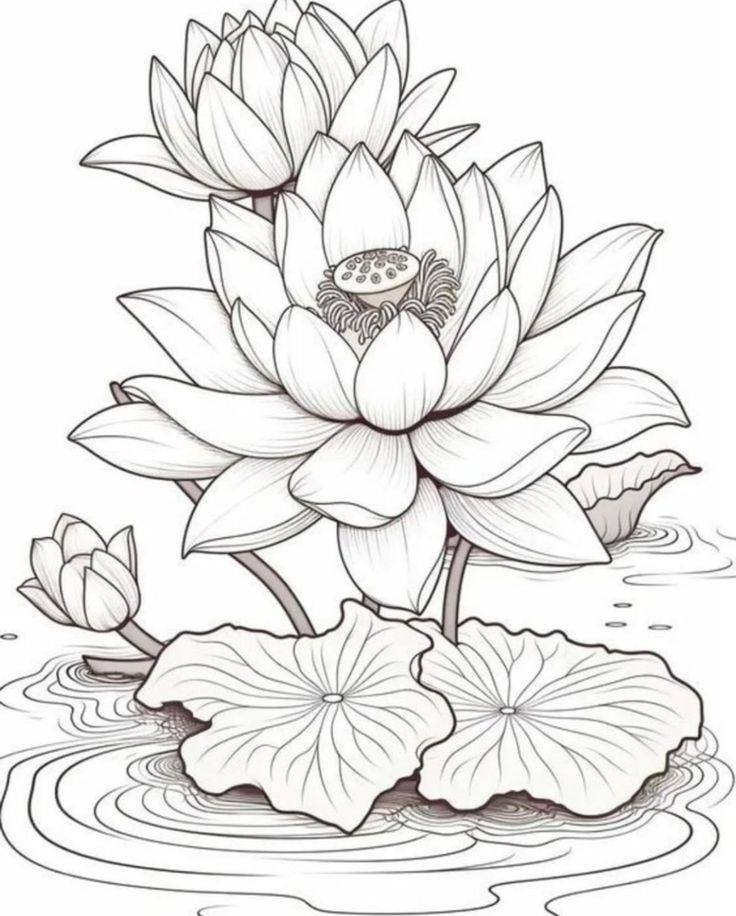 Hand Scrach Flower Drawign Picture (33)