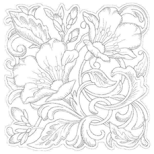 Hand Scrach Flower Drawign Picture (36)