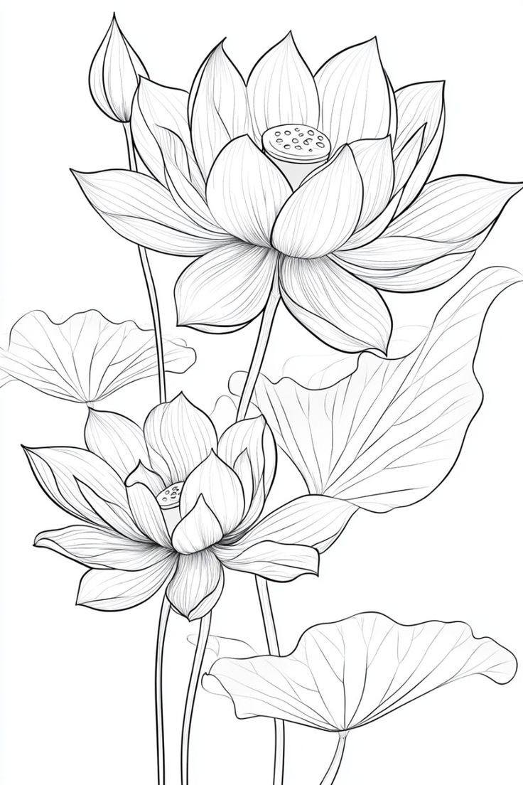 Hand Scrach Flower Drawign Picture (37)