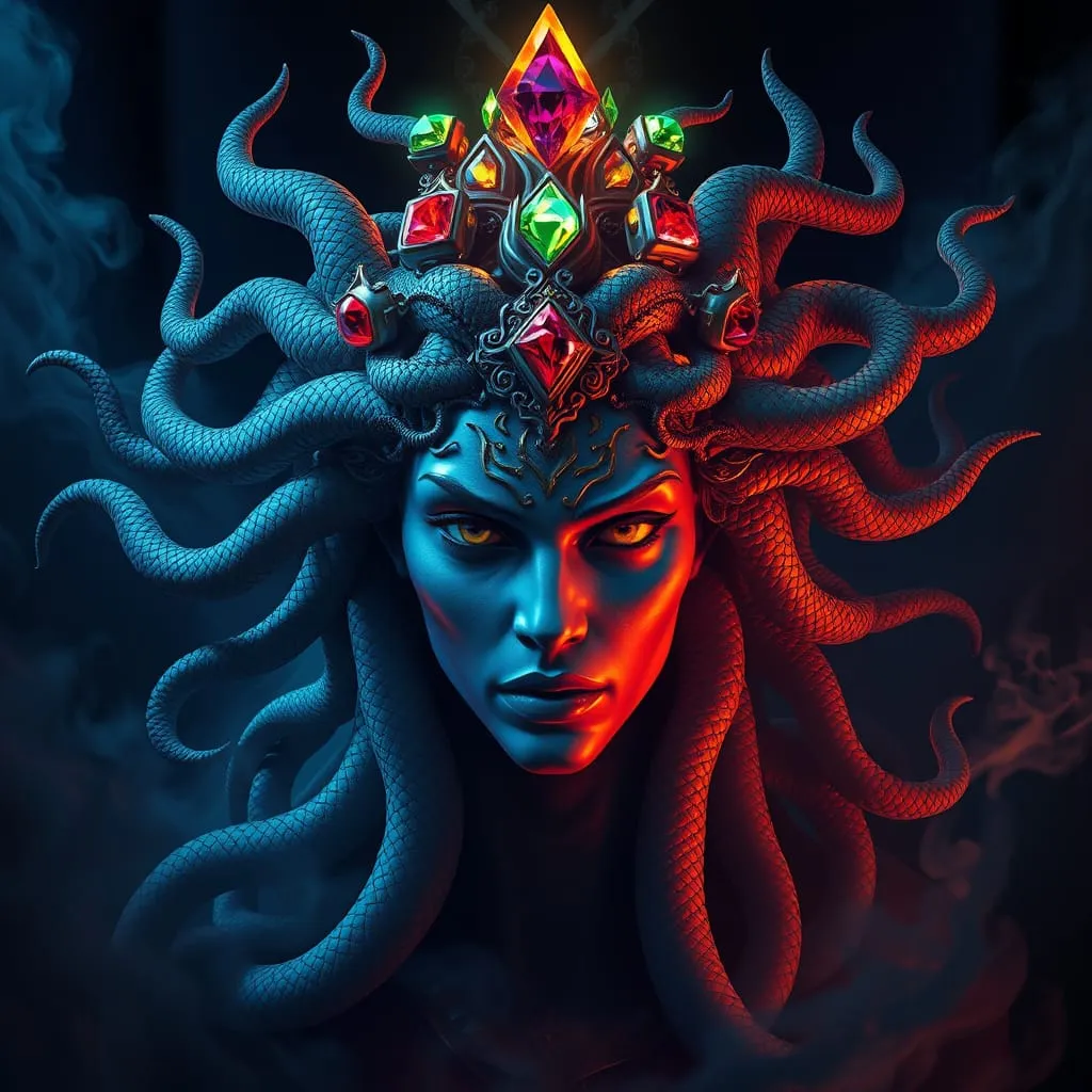 medusa with gems