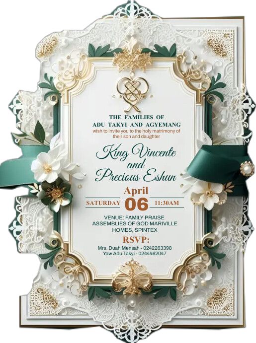 Wedding Invitation Copy floral