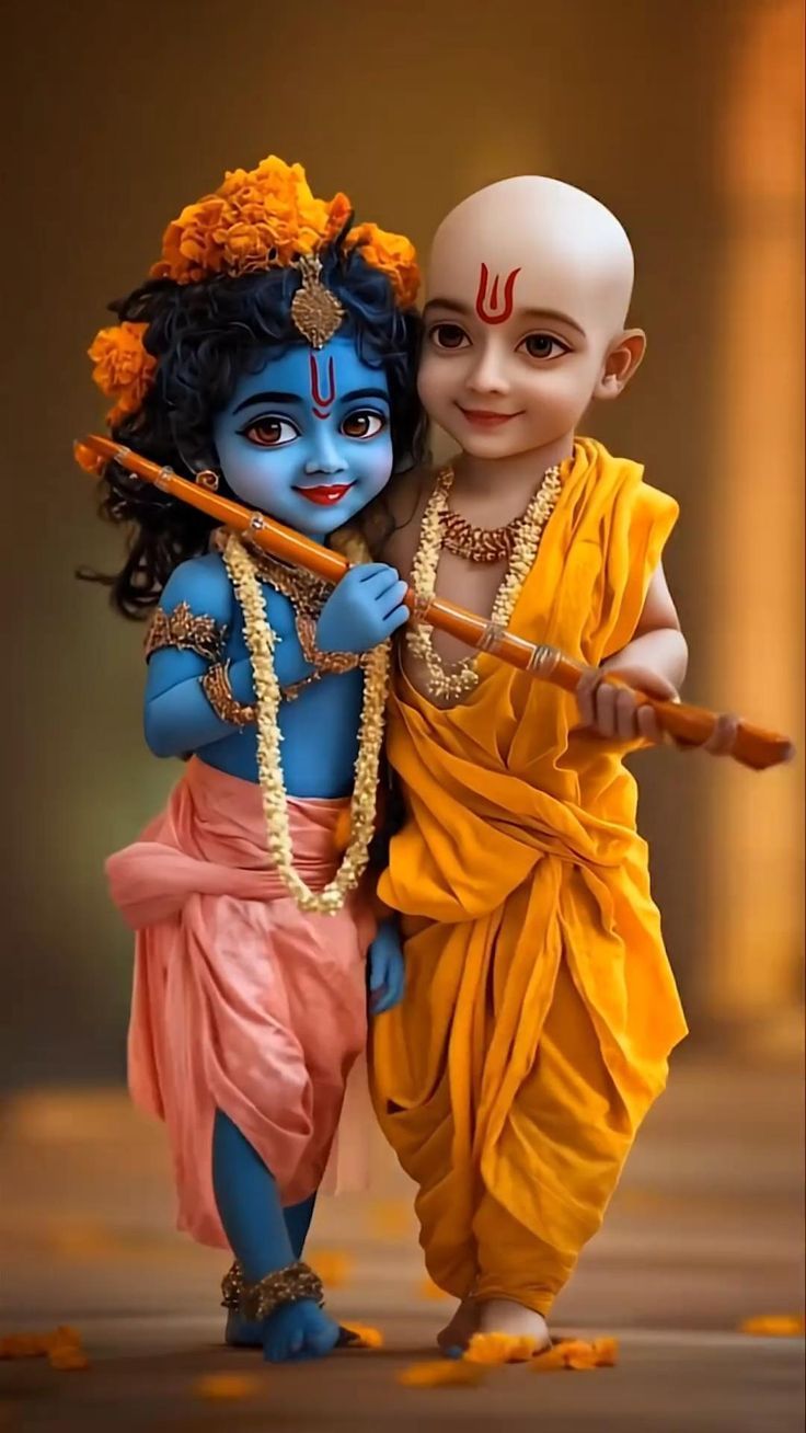 Krishna with Sudama