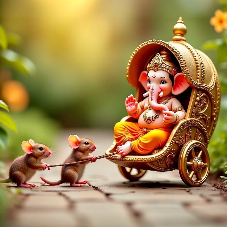 Rat is the vehicle of lord Ganapathy