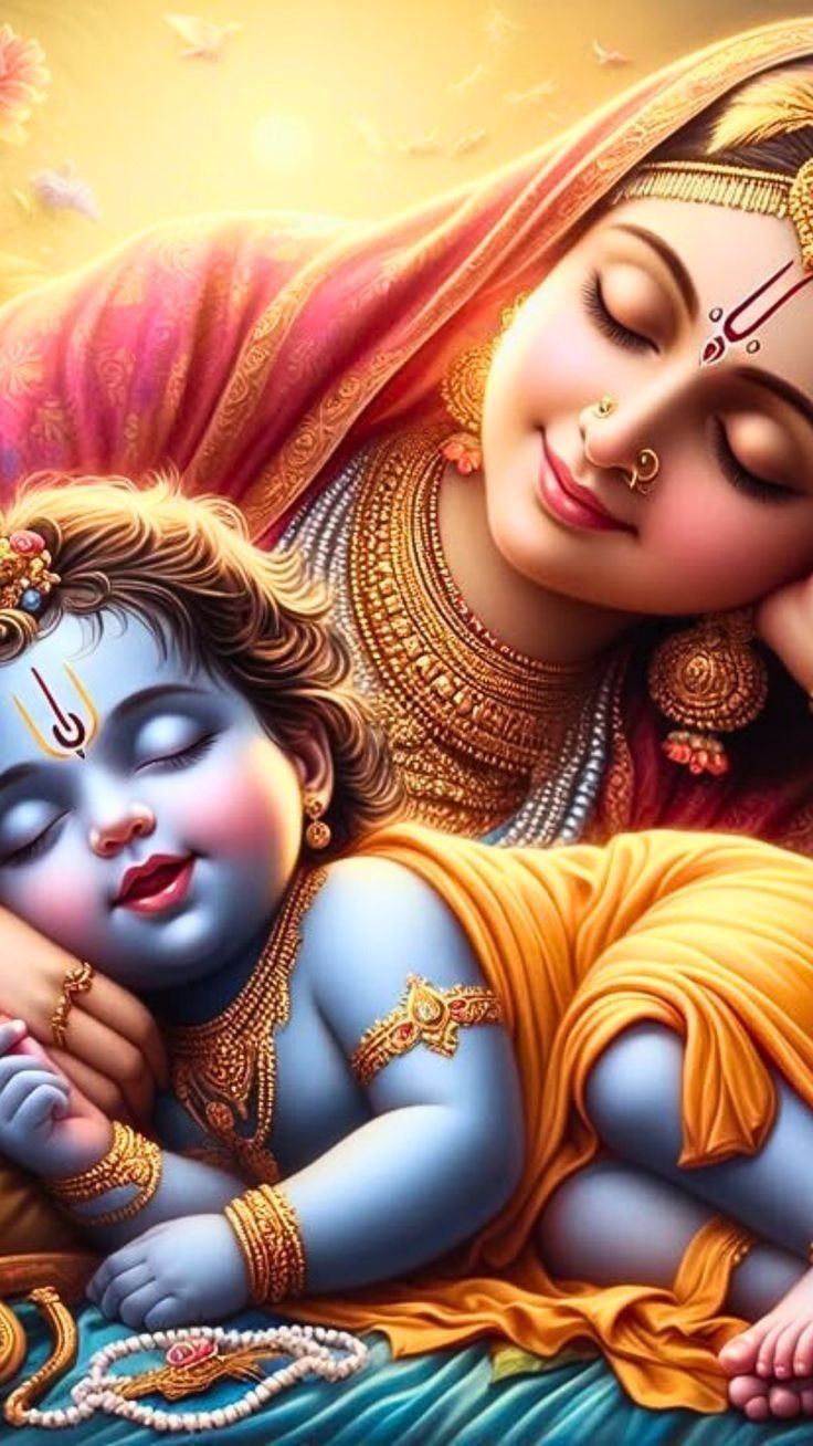 sleeping krishna