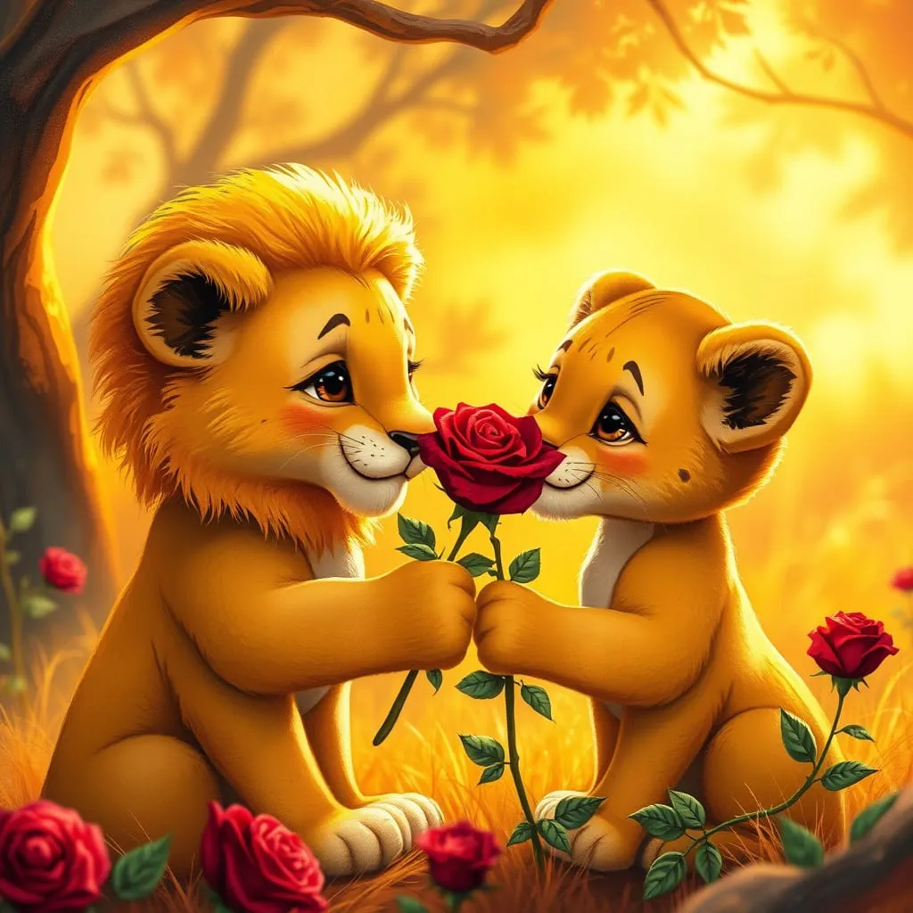 couple de lion