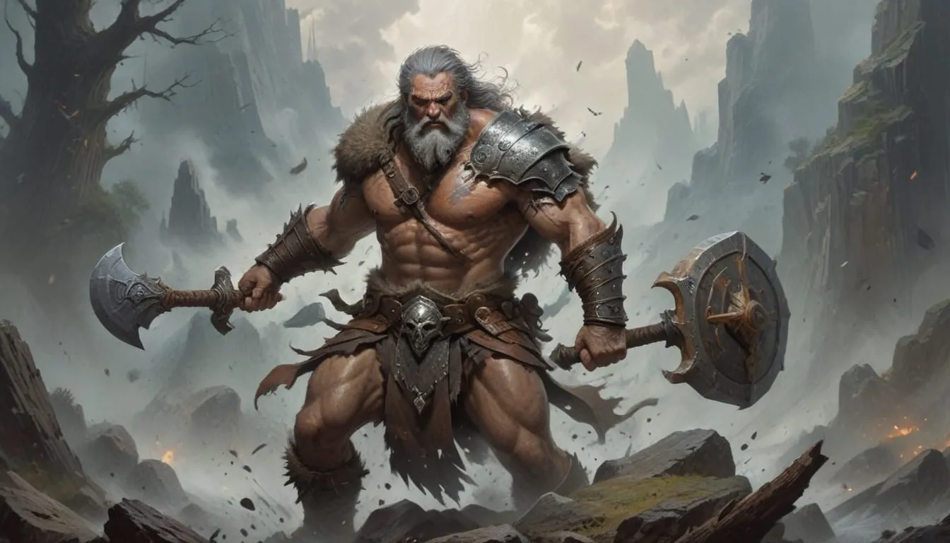 dnd rpg old barbarian