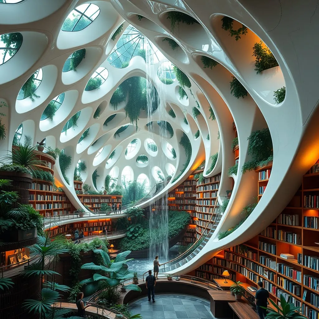 futuristic library