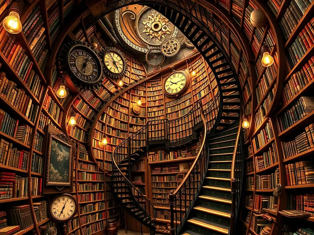 library steampunk