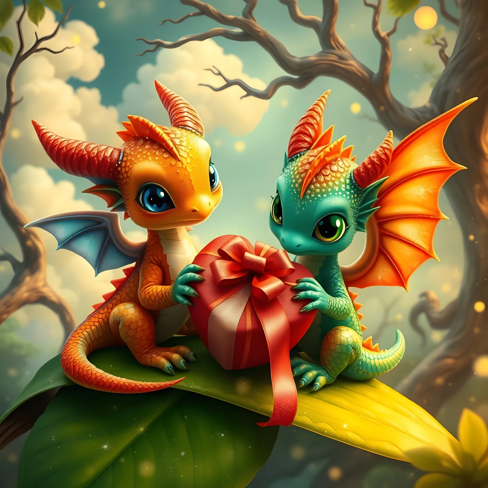 two small dragons