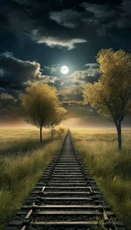 Attractive Moon and sunset (3)