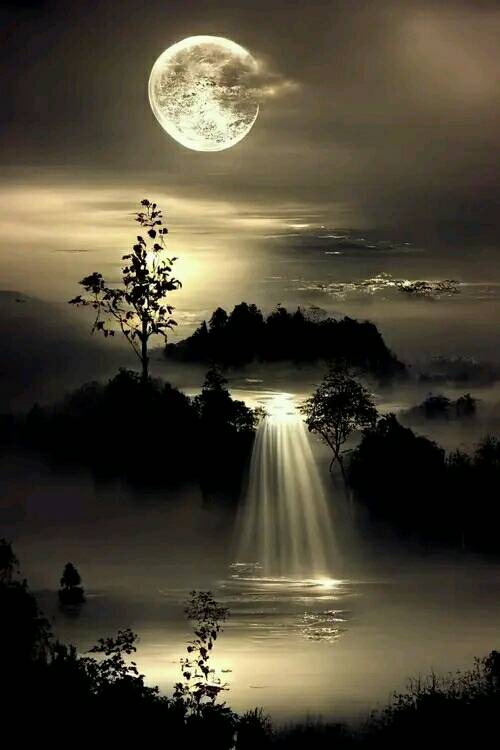 Attractive Moon and sunset (10)