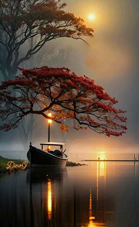 Attractive Moon and sunset (11)