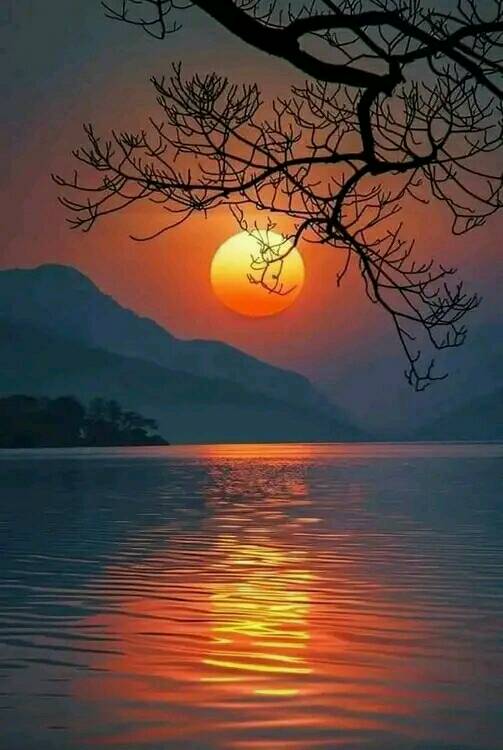 Attractive Moon and sunset (20)