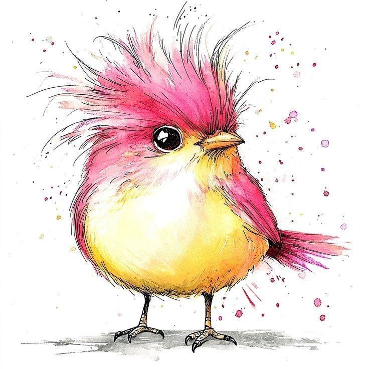 Bird Drawing Illustration (9)