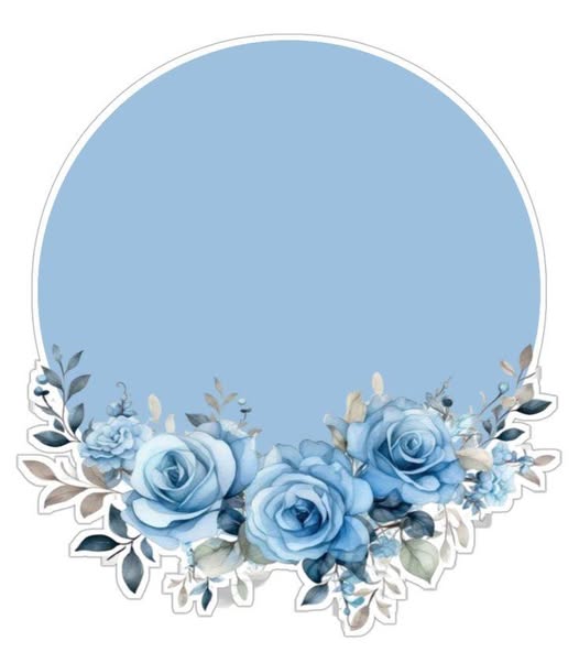 Floral Round Frame Art Design (6)