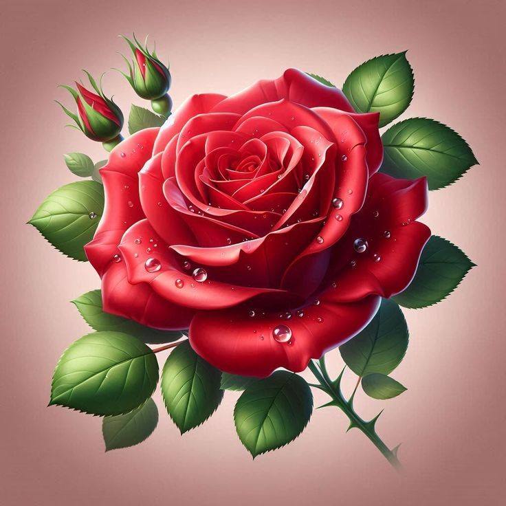 Rose Flower Art (16)