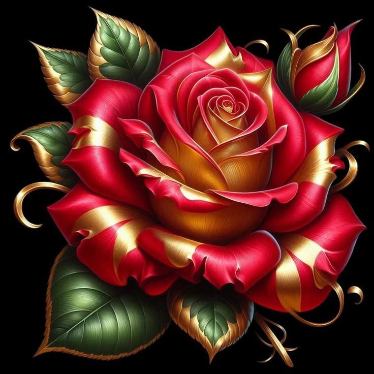 Rose Flower Art (19)