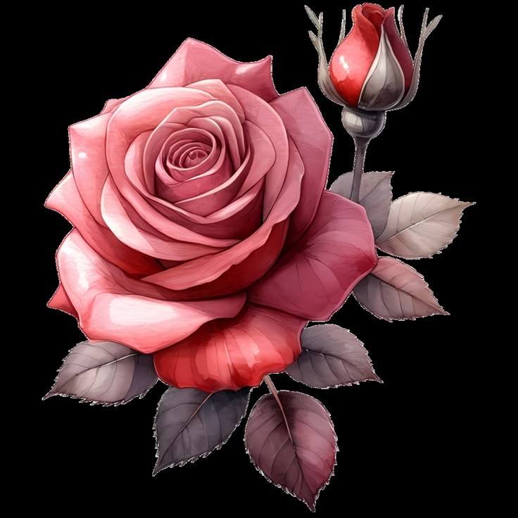 Rose Flower Art (23)