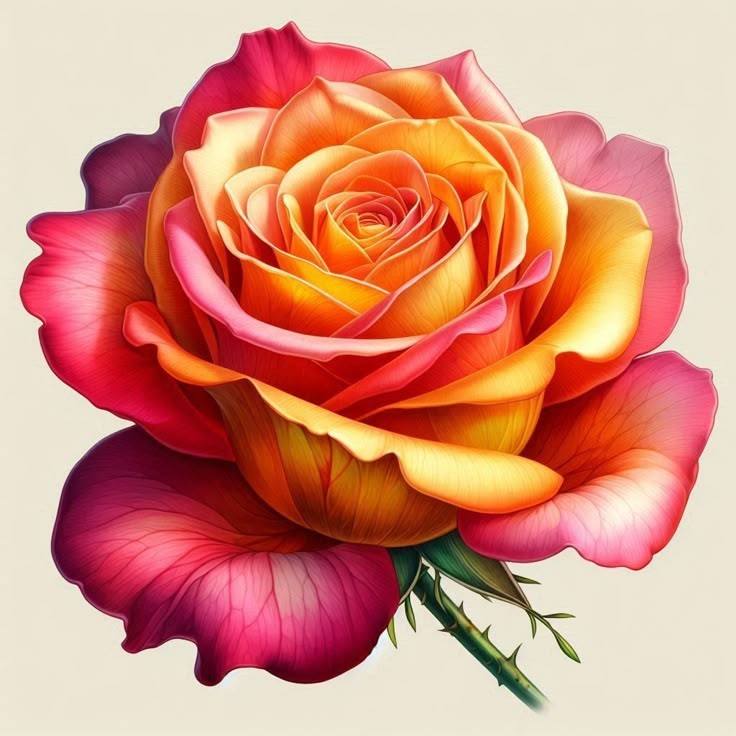 Rose Flower Art (29)