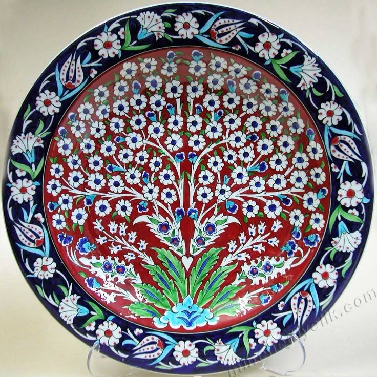 Turkish ceramics plates & Material Art (1)