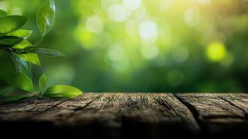 leafy green background with a leaf on the left side the background is a wood grain with a light green color free photo