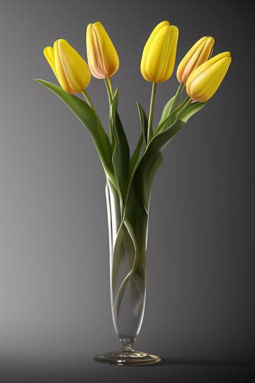 Yellow Color Flower Vase (1)