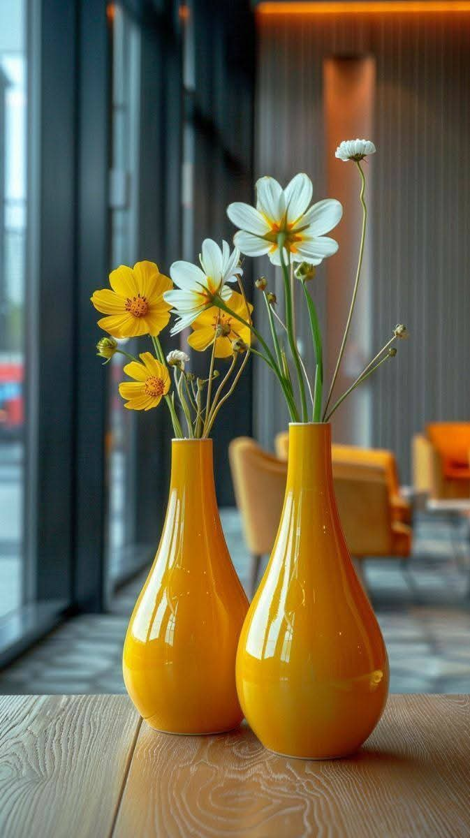 Yellow Color Flower Vase (4)