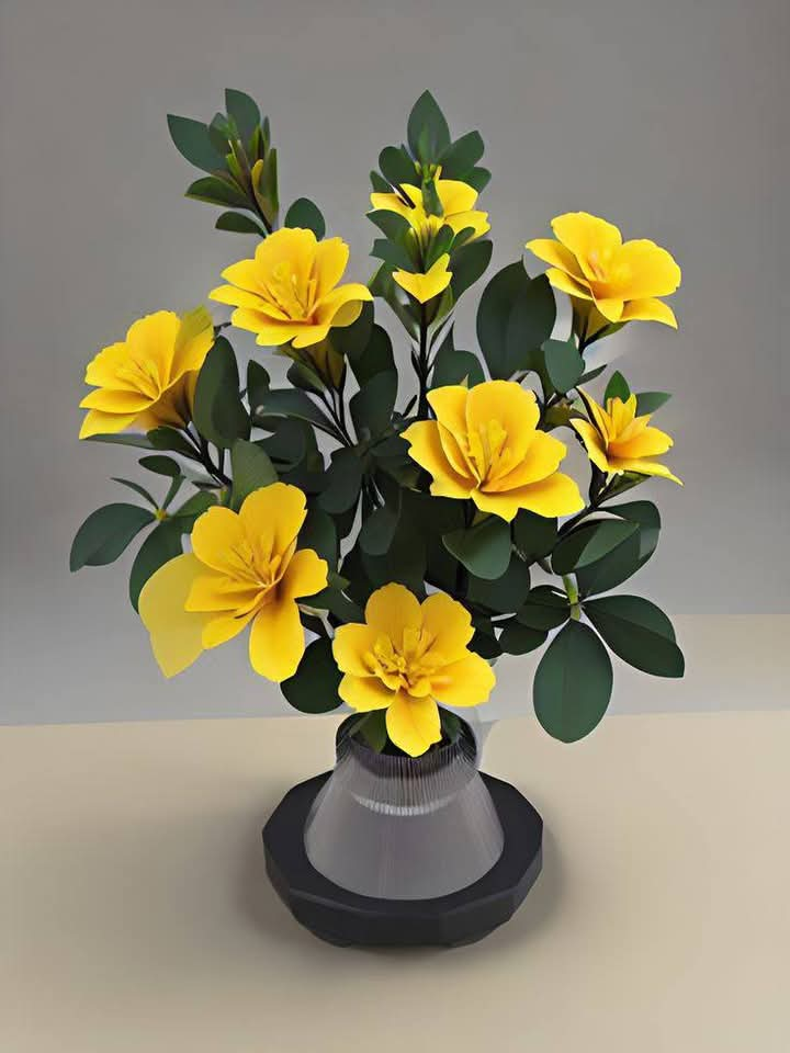 Yellow Color Flower Vase (12)