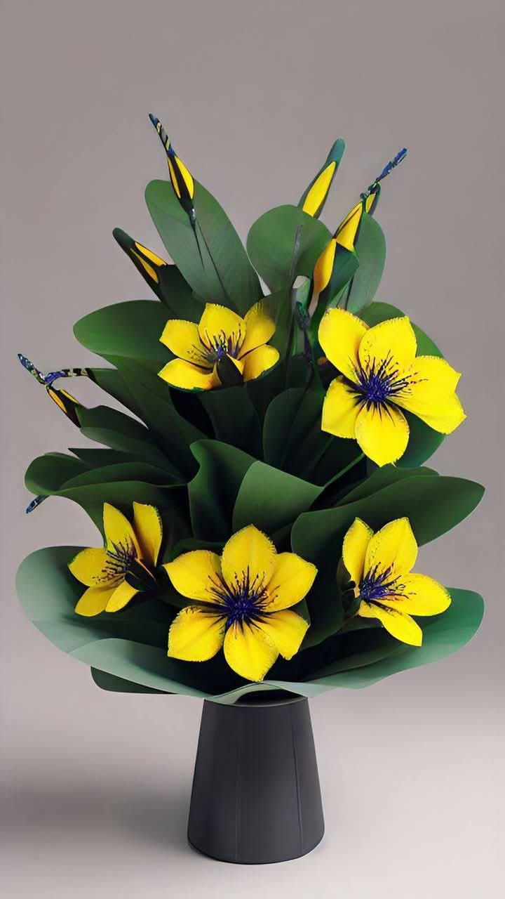 Yellow Color Flower Vase (13)