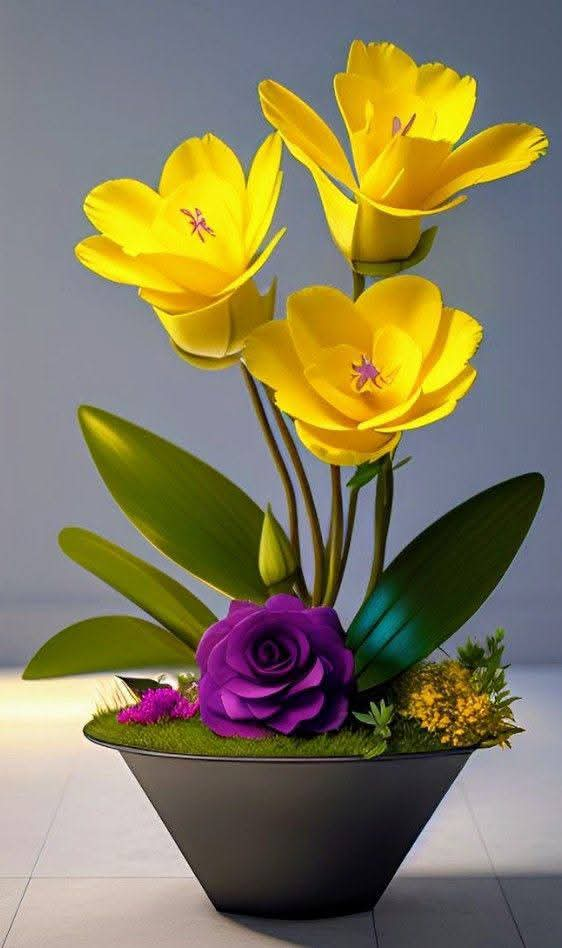 Yellow Color Flower Vase (21)