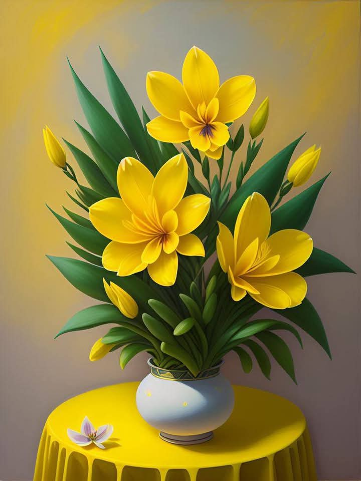 Yellow Color Flower Vase (23)