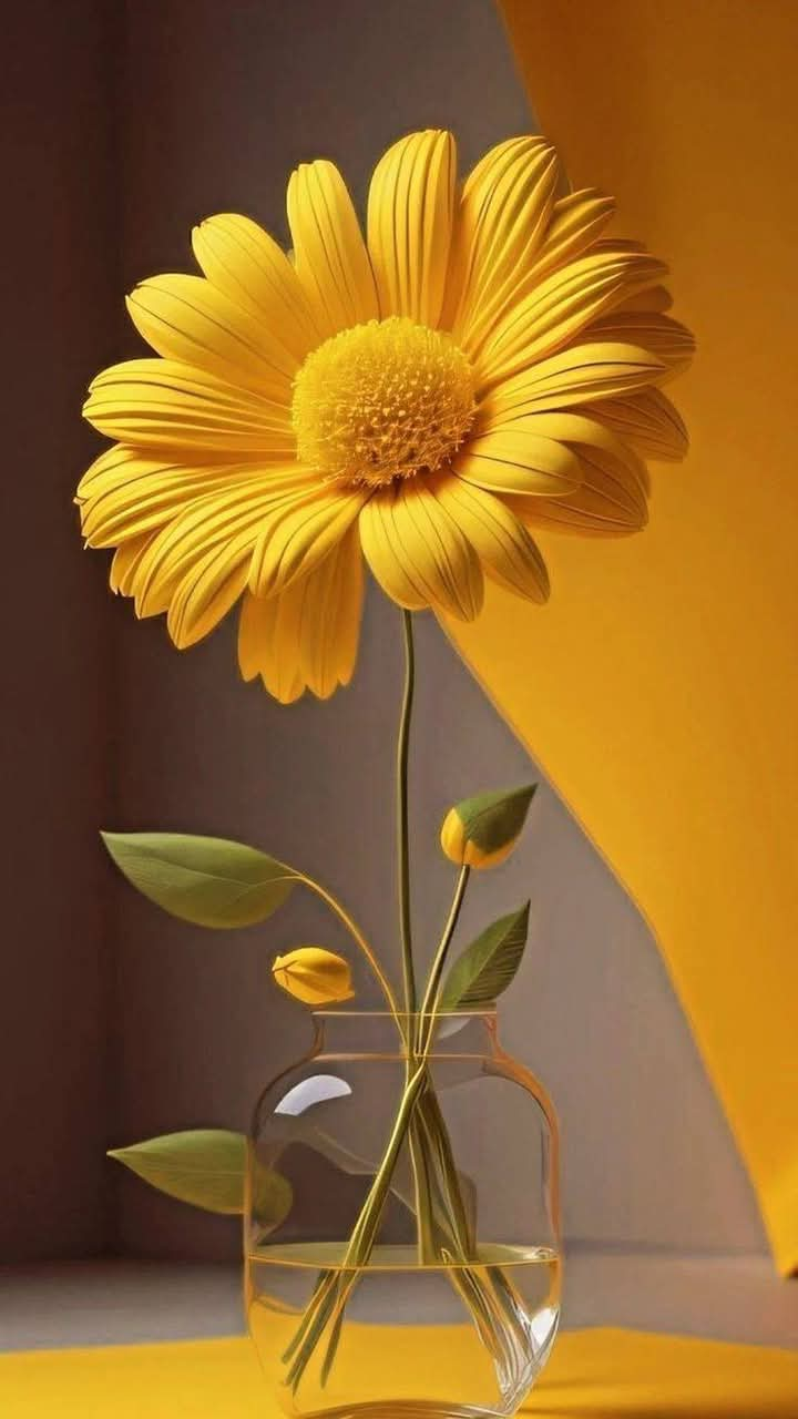 Yellow Color Flower Vase (25)