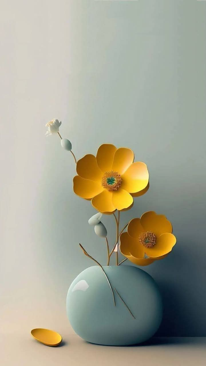 Yellow Color Flower Vase (27)